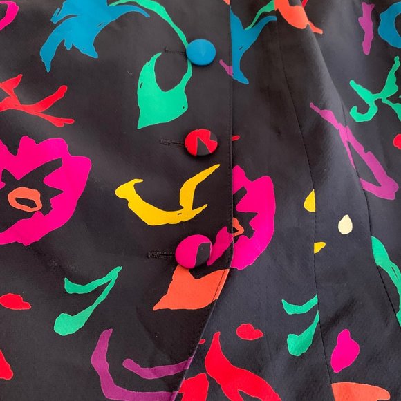 Myong Lim Multi Colored Asymmetrical Blazer Size XL to 1X*** - Picture 5 of 16